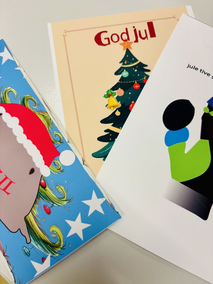 en eske med et bilde av en tegneseriefigur på