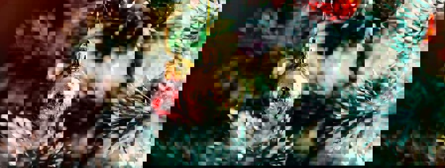 Et juletre i gull og sølv