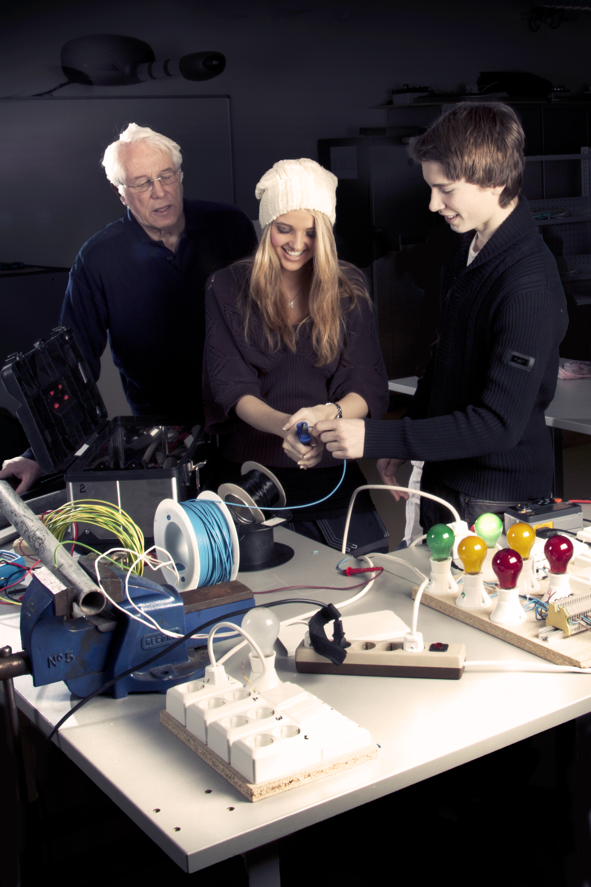 En undervisningstime ved elektrofag. Foto: Ola Eggen